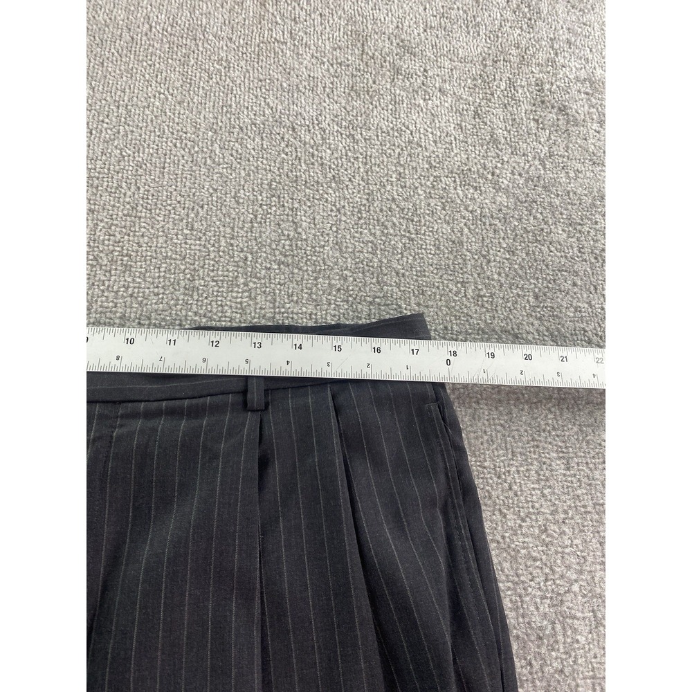 Jos. A Bank Suit 41 L Gray Wool Striped Premium Business Jacket Pants Set 36x34 - Picture 11 of 16